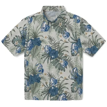 drake bulldogs hibiscus designs beige hawaiian shirts best selling
