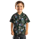 Drake Bulldogs Hawaiian Shirt – Hibiscus Leaves Pattern