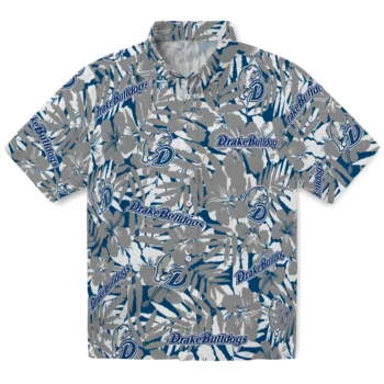 drake bulldogs hibiscus overlay hawaiian shirts best selling
