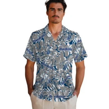 drake bulldogs hibiscus overlay hawaiian shirts fashion forward