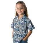 Drake Bulldogs Hawaiian Shirt – Hibiscus Overlay