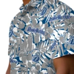 Drake Bulldogs Hawaiian Shirt – Hibiscus Overlay