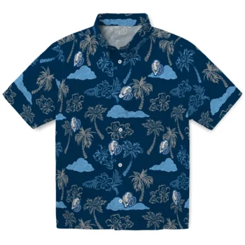 drake bulldogs palm and clouds blue hawaiian shirts best selling