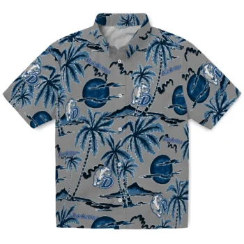 drake bulldogs palm sunset hawaiian shirts best selling