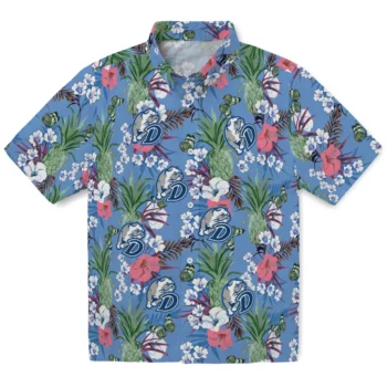 drake bulldogs pineapple bouquet best sky blue hawaiian shirts best selling