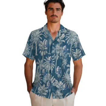 drake bulldogs palm shadows blue hawaiian shirts fashion forward