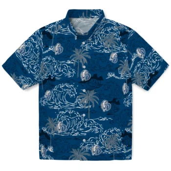 drake bulldogs wave palm blue hawaiian shirts best selling