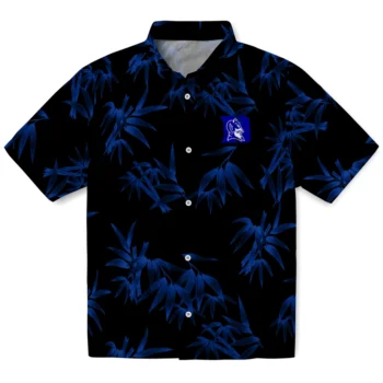 duke blue devils bamboo branches blue black hawaiian shirts best selling