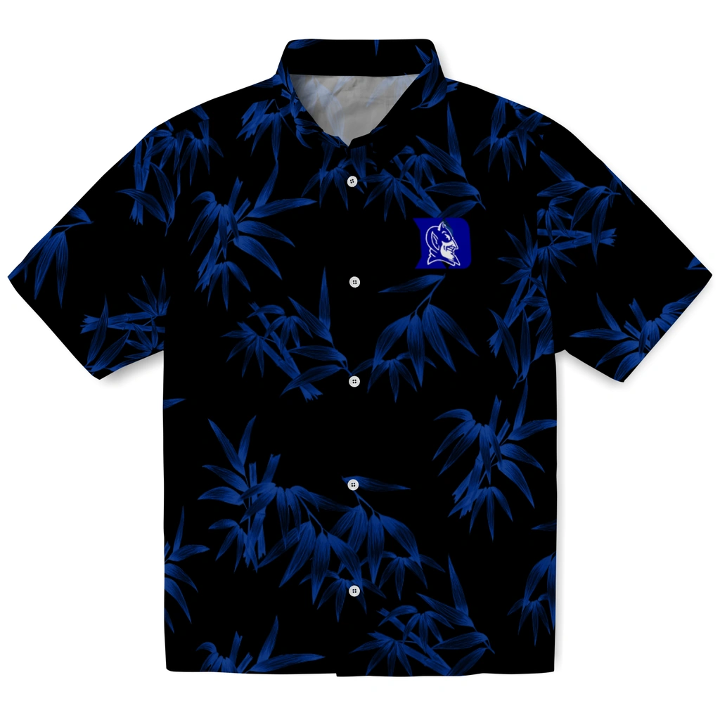 Duke Blue Devils Hawaiian Shirt - Bamboo Branches duke blue devils bamboo branches blue black hawaiian shirts best selling