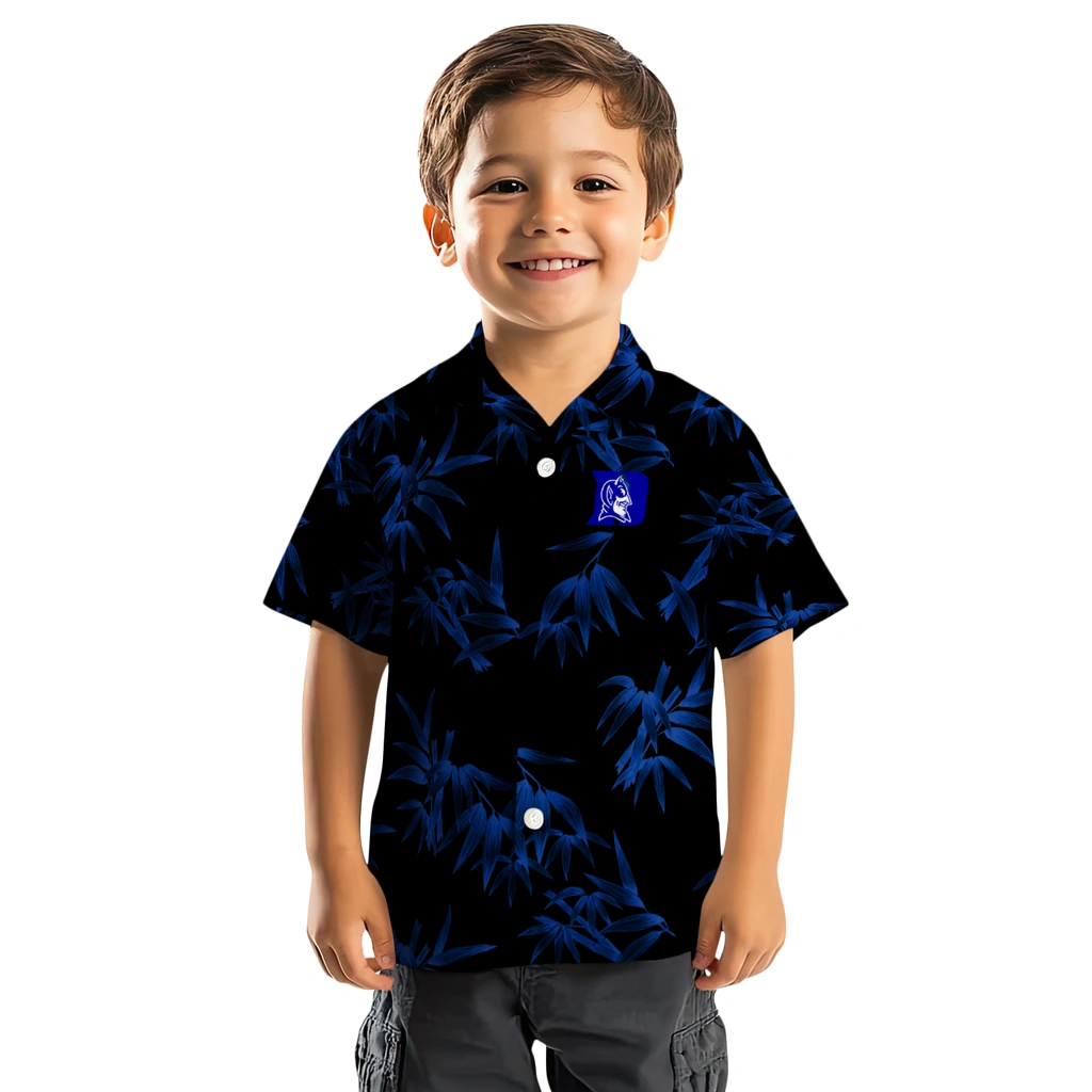Duke Blue Devils Hawaiian Shirt - Bamboo Branches duke blue devils bamboo branches blue black hawaiian shirts top rated