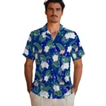 Duke Blue Devils Hawaiian Shirt – Flamingo and Hibiscus