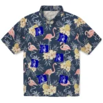 Duke Blue Devils Hawaiian Shirt – Flamingo Hibiscus