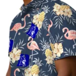 Duke Blue Devils Hawaiian Shirt – Flamingo Hibiscus