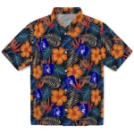 Duke Blue Devils Hawaiian Shirt – Hibiscus Foliage