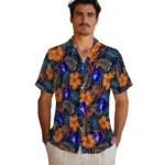 Duke Blue Devils Hawaiian Shirt – Hibiscus Foliage