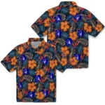 Duke Blue Devils Hawaiian Shirt – Hibiscus Foliage