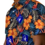 Duke Blue Devils Hawaiian Shirt – Hibiscus Foliage