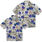 Duke Blue Devils Hawaiian Shirt – Hibiscus Seaside