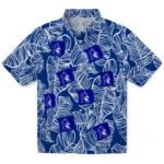 Duke Blue Devils Hawaiian Shirt – Leaf Outline