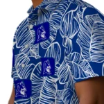 Duke Blue Devils Hawaiian Shirt – Leaf Outline