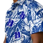 Duke Blue Devils Hawaiian Shirt – Monstera Layer