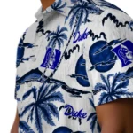 Duke Blue Devils Hawaiian Shirt – Palm Sunset