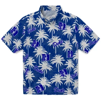 duke blue devils palm grove blue hawaiian shirts best selling