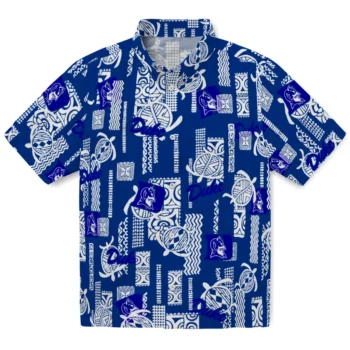duke blue devils turtle lines blue hawaiian shirts best selling