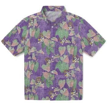 east carolina pirates anthurium overlay purple hawaiian shirts best selling