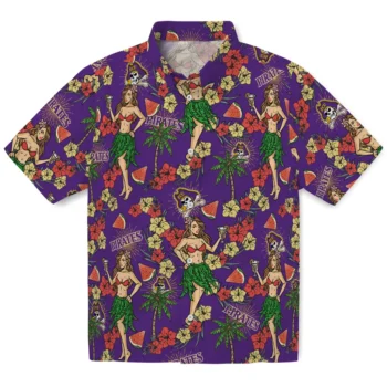east carolina pirates hawaiian girls design purple hawaiian shirts best selling
