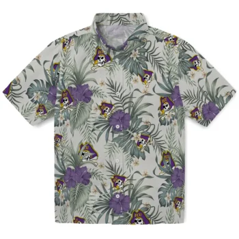 east carolina pirates hibiscus designs beige hawaiian shirts best selling