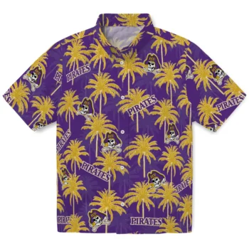 east carolina pirates palm grove purple hawaiian shirts best selling