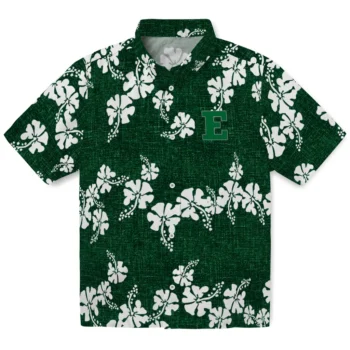 eastern michigan eagles hibiscus petals green hawaiian shirts best selling
