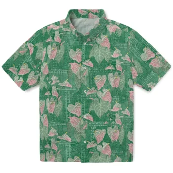 eastern michigan eagles anthurium overlay green hawaiian shirts best selling