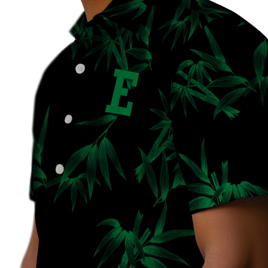 Eastern Michigan Eagles Hawaiian Shirt - Bamboo Branches eastern michigan eagles bamboo branches green black hawaiian shirts trendy