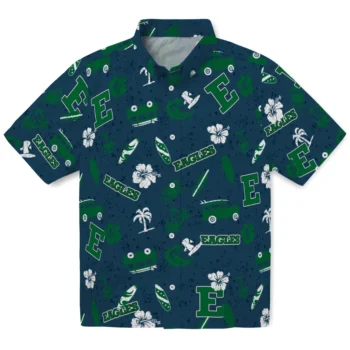 eastern michigan eagles beach vibe navy hawaiian shirts best selling