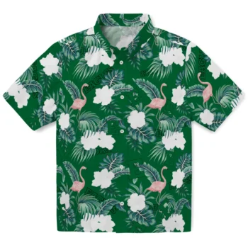 eastern michigan eagles flamingo palms green hawaiian shirts best selling