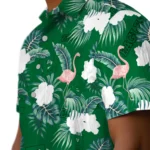 Eastern Michigan Eagles Hawaiian Shirt – Flamingo and Hibiscus