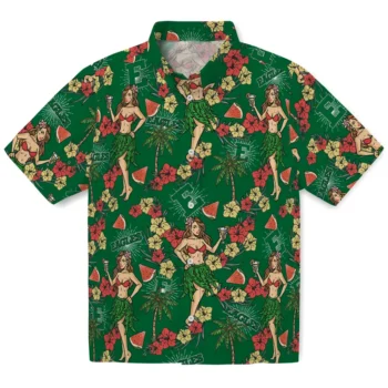 eastern michigan eagles hawaiian girls design green hawaiian shirts best selling