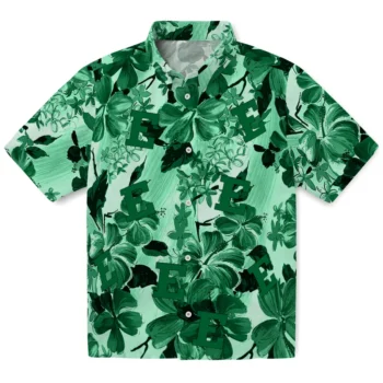 eastern michigan eagles hibiscus arrangement green hawaiian shirts best selling