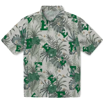 eastern michigan eagles hibiscus designs beige hawaiian shirts best selling
