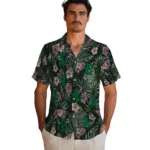 Eastern Michigan Eagles Hawaiian Shirt – Hibiscus Leaves Pattern