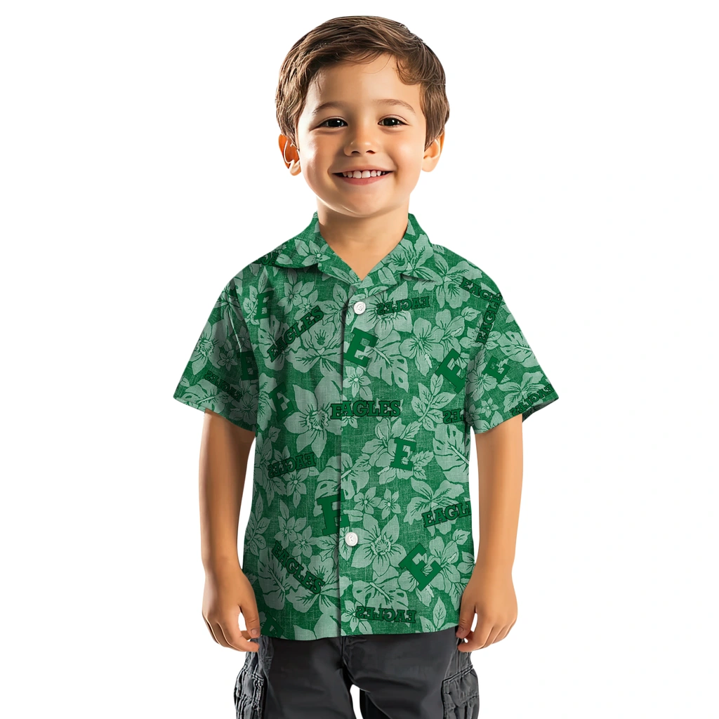 Eastern Michigan Eagles Hawaiian Shirt - Hibiscus Oasis eastern michigan eagles hibiscus oasis green hawaiian shirts top rated