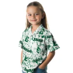 Eastern Michigan Eagles Hawaiian Shirt – Hibiscus Overlay