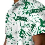 Eastern Michigan Eagles Hawaiian Shirt – Hibiscus Overlay