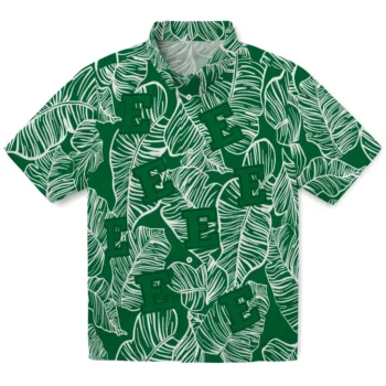 eastern michigan eagles leaf outline green hawaiian shirts best selling