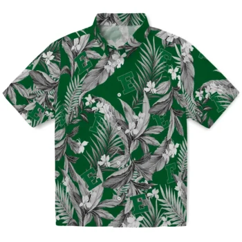 eastern michigan eagles palm leaves green hawaiian shirts best selling
