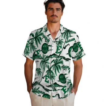 eastern michigan eagles palm sunset hawaiian shirts fashion forward