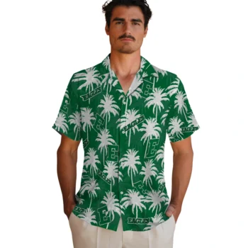 eastern michigan eagles palm grove green hawaiian shirts fashion forward