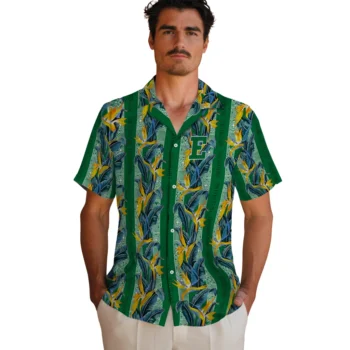 eastern michigan eagles paradise vines green hawaiian shirts fashion forward
